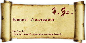 Hampel Zsuzsanna névjegykártya